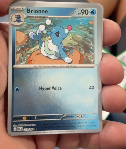 2026 Nintendo Pokemon TCG Brionne 019/084 — front