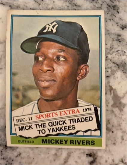 1976 Topps Traded #85T Mickey Rivers — front
