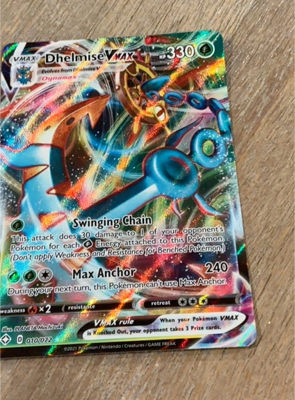 2021 Pokémon Shining Fates #010 Dhelmise VMAX — front