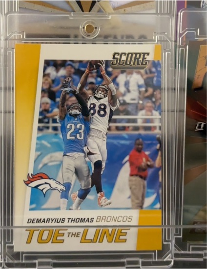 2016 Panini Score Toe the Line #6 Demaryius Thomas Denver Broncos — front