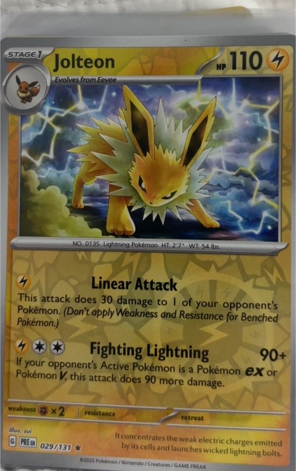 2025 Pokémon #029 Jolteon — front