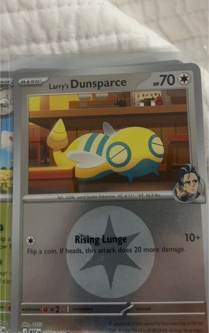 2023 Pokémon #163 Larry's Dunsparce — front