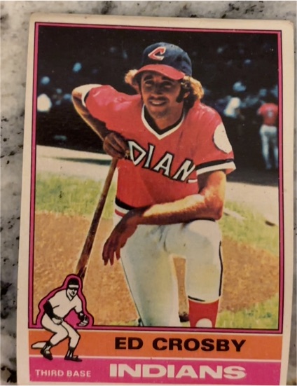 1976 Topps #457 Ed Crosby Cleveland Indians — front