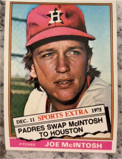 1976 Topps Traded #497T Joe McIntosh — front