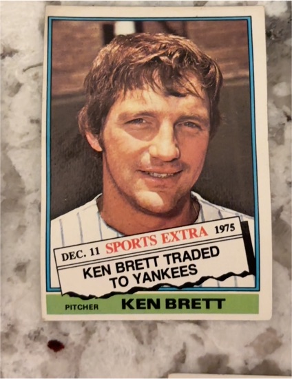 1976 Topps Traded #401T Ken Brett — front