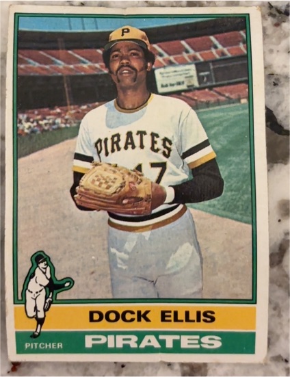 1976 Topps #528 Dock Ellis — front