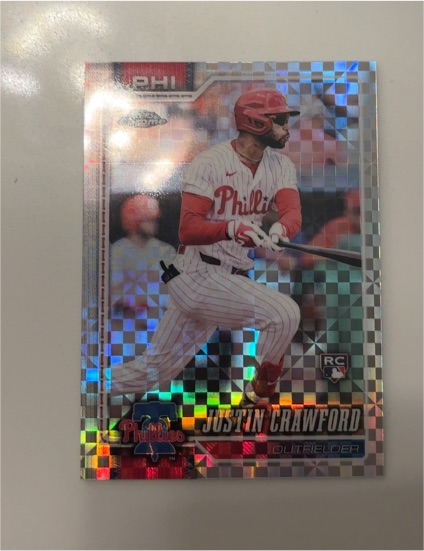 2026 Topps Chrome #73 Justin Crawford — front