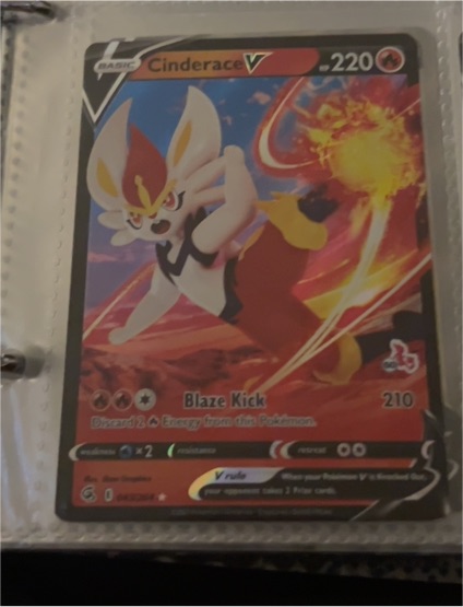 2022 Pokémon Battle Academy #043 Cinderace V — front