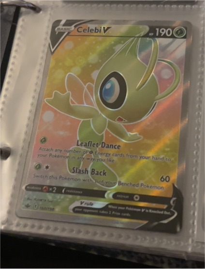 2021 Pokémon Celebi V #160 Chilling Reign — front