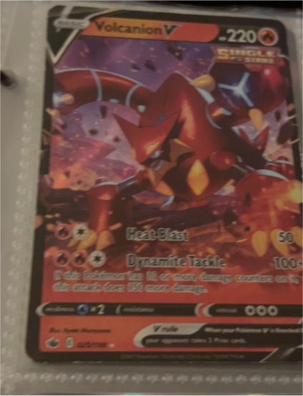 2021 Pokémon TCG Chilling Reign #025 Volcanion V — front