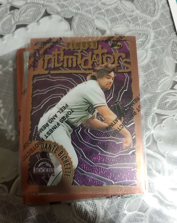 1996 Topps Finest Intimidators Bronze #126 Dante Bichette — front