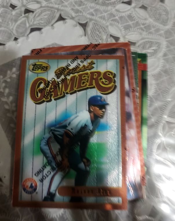 1996 Topps Finest Gamers #157 Moises Alou — front