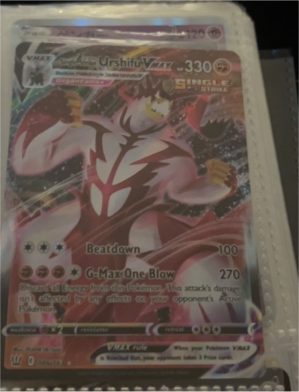 2021 Pokémon TCG Single Strike Urshifu VMAX #086/163 — front