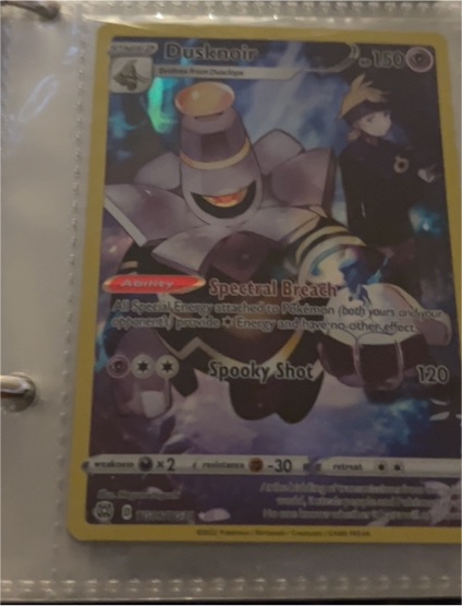 2022 Pokémon Brilliant Stars Trainer Gallery #TG06 Dusknoir — front