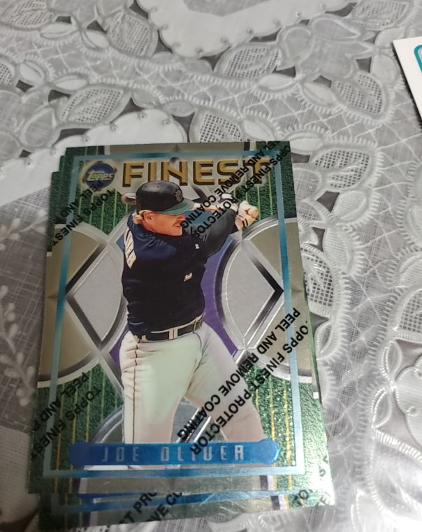 1995 Topps Finest #328 Joe Oliver — front