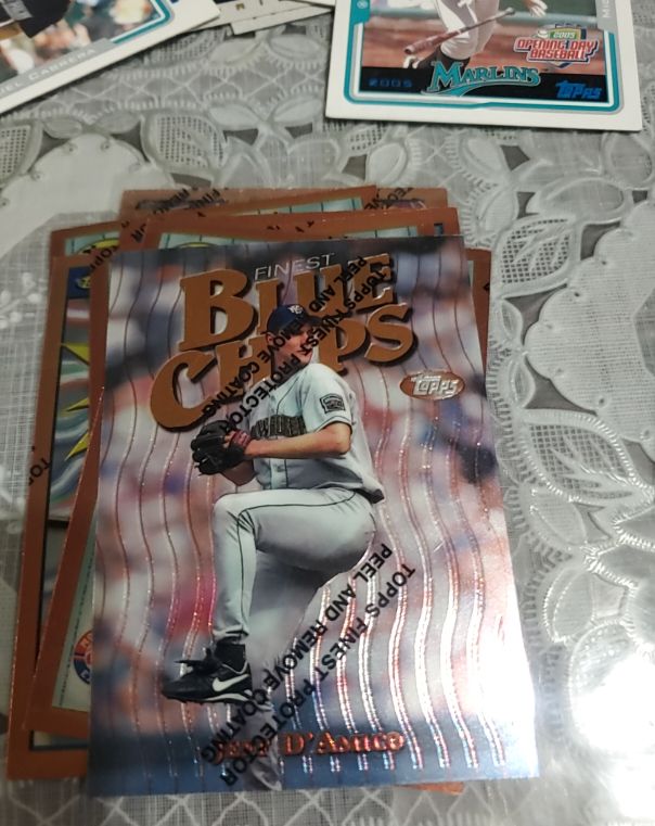 1997 Topps Finest Blue Chips #39 Jeff D'Amico — front