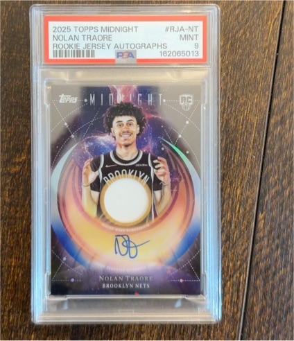 2025 Topps Midnight #RJA-NT Nolan Traore Rookie Jersey Autographs — front
