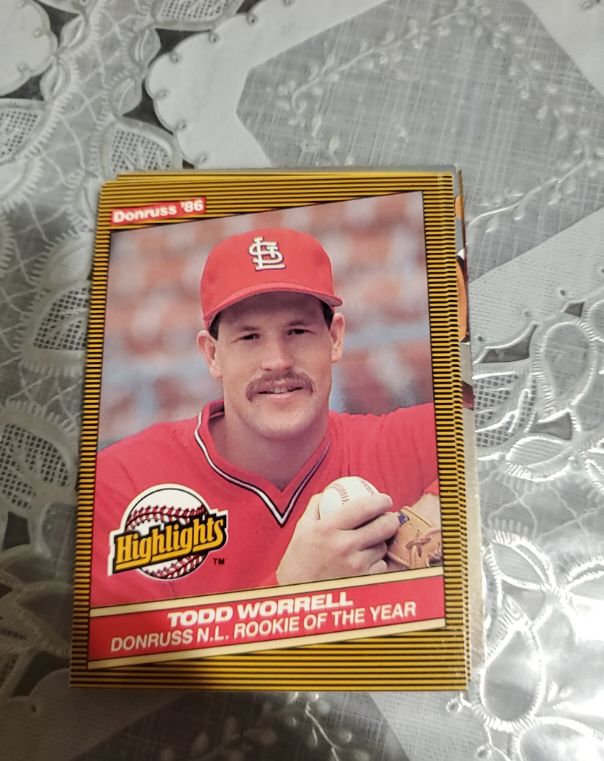 1986 Donruss Highlights #54 Todd Worrell — front