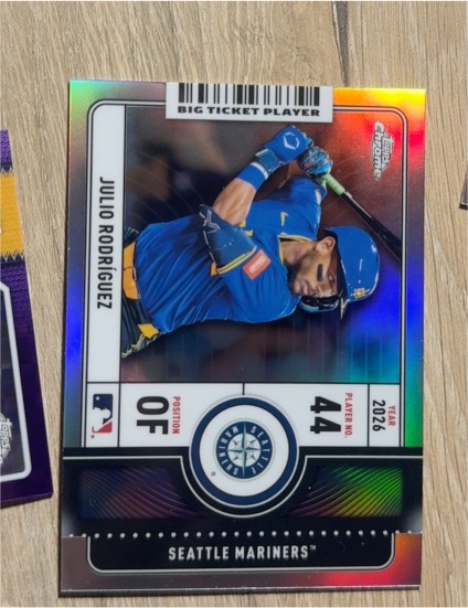 2026 Topps Chrome Big Ticket Player #BTP-21 Julio Rodriguez — front