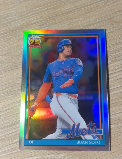 2026 Topps Chrome 1991 75 Years #91CB-11 Juan Soto — front