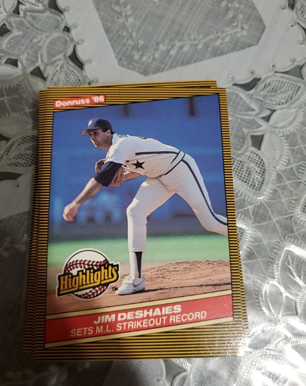 1986 Donruss Highlights #45 Jim Deshaies — front