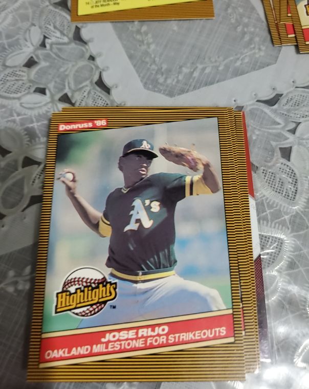 1986 Donruss Highlights #2 Jose Rijo Oakland Athletics — front