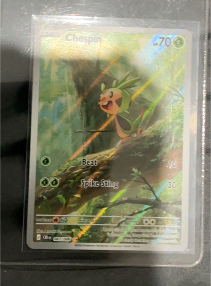 2026 Pokémon Chaos Rising #087 Chespin — front