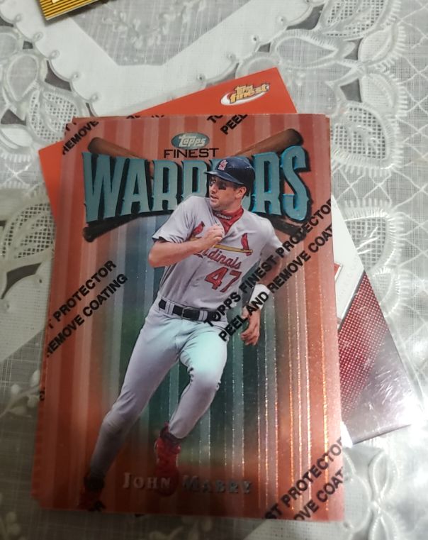 1997 Topps Finest #97 John Mabry — front