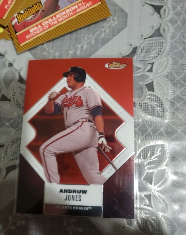 2006 Topps Finest #3 Andruw Jones — front