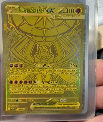 2016 Nintendo Pokemon TCG Mega Zygarde EX 124/088 — front