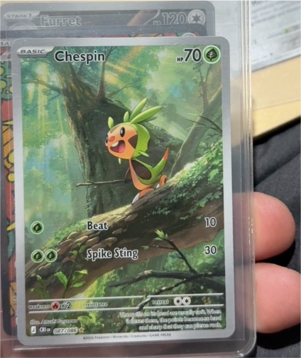 2022 Pokémon TCG Chaos Rising #087 Chespin — front