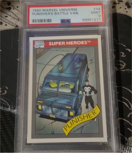 1990 Marvel Universe #44 Punisher's Battle Van — front