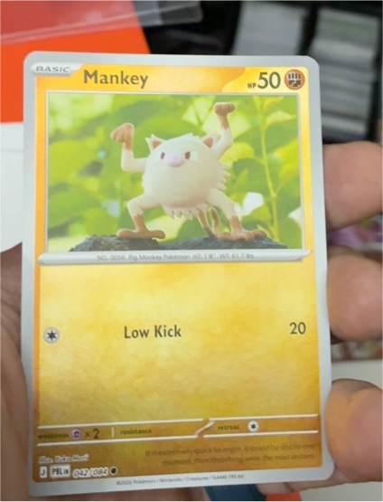 2023 The Pokémon Company ME05: Pitch Black #042 Mankey — front