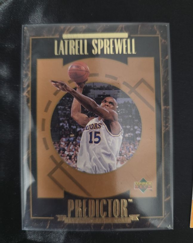 1995-96 Upper Deck Predictor Player of the Month #R8 Latrell Sprewell — front