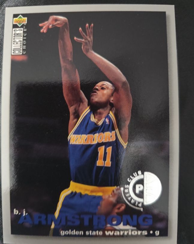 1995 Upper Deck Collector's Choice Platinum Player's Club #267 B.J. Armstrong — front