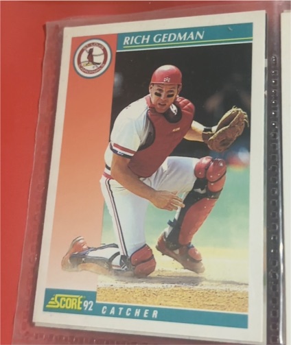 1992 Score #689 Rich Gedman — front