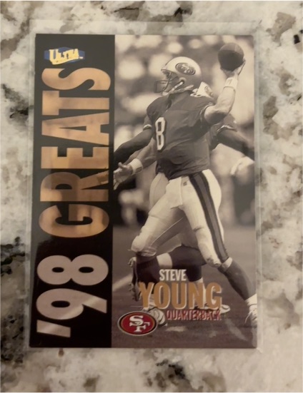 1998 Fleer Ultra #380 Steve Young '98 Greats — front