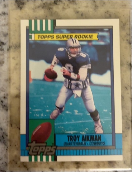 1990 Topps #482 Troy Aikman — front