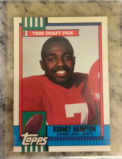 1990 Topps #48 Rodney Hampton — front