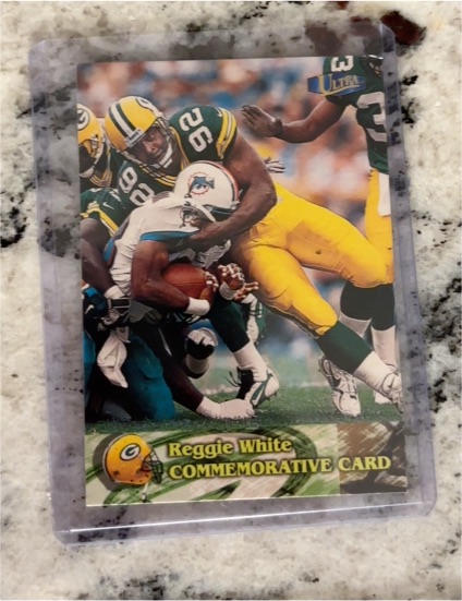 1998 Fleer Ultra #R1 Reggie White Commemorative Card — front