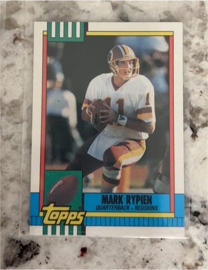 1990 Topps #133 Mark Rypien — front