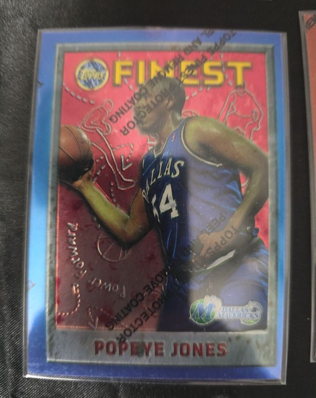 1995-96 Topps Finest #38 Popeye Jones — front