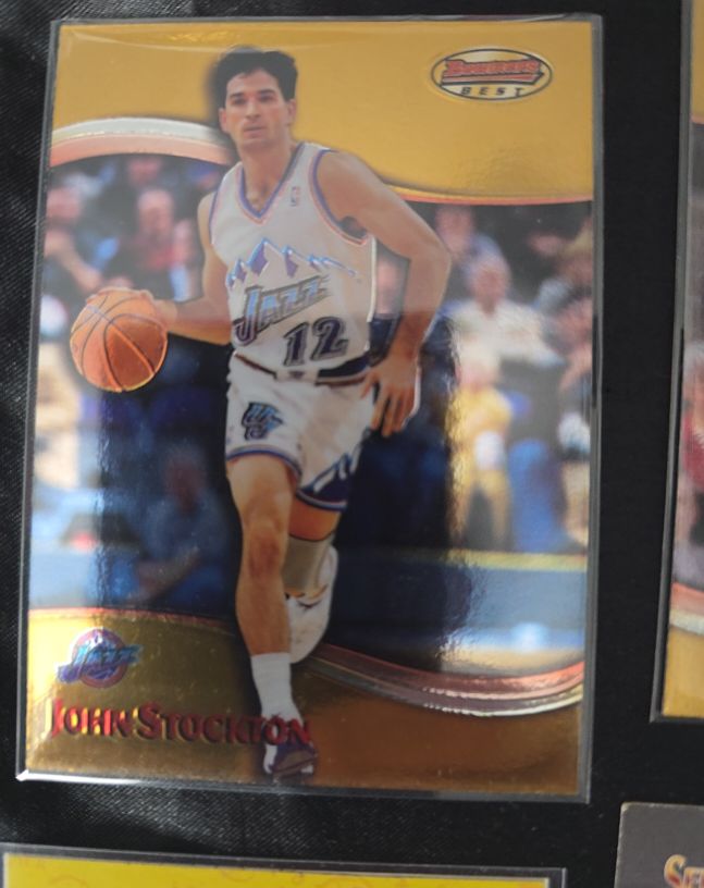 1998-99 Bowman's Best #26 John Stockton — front