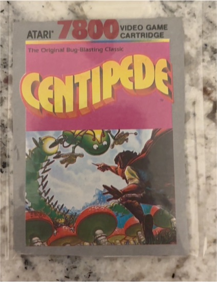 1987 Atari 7800 #CX7801 Centipede — front
