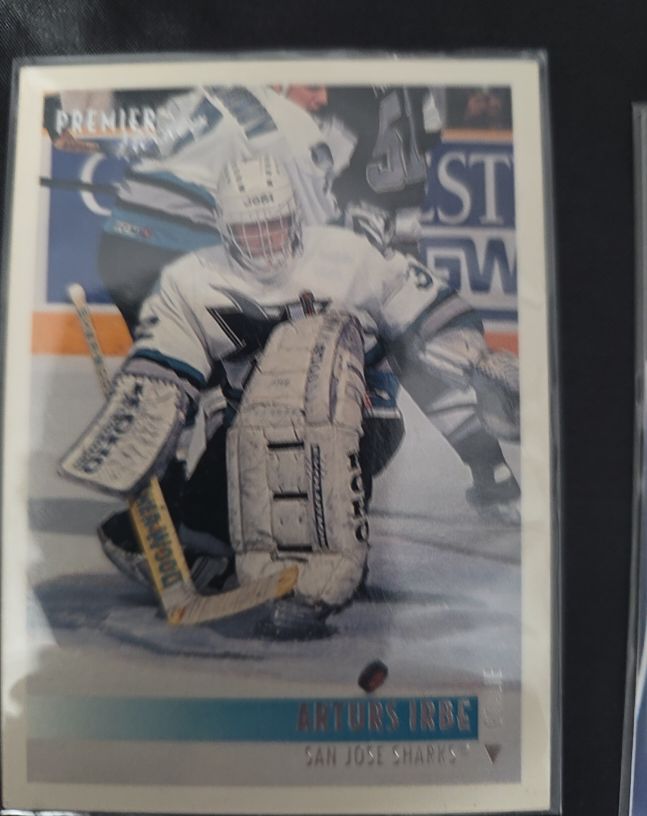 1993-94 Topps Premier #110 Arturs Irbe — front