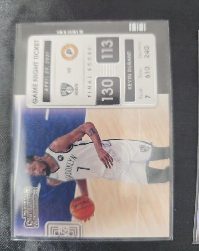 2021-22 Panini Contenders Game Night Ticket #13 Kevin Durant — front