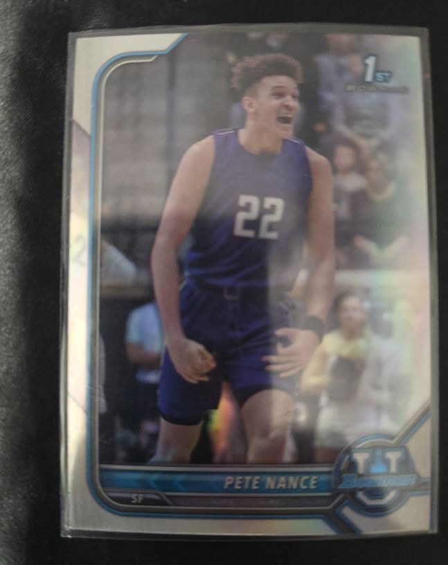 2021-22 Bowman University #34 Pete Nance — front