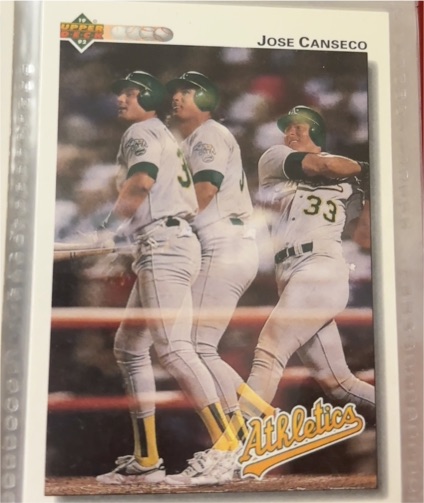 1992 Upper Deck #333 Jose Canseco — front