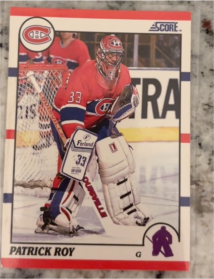 1990-91 Score #10 Patrick Roy — front