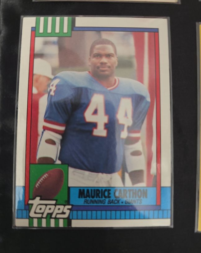 1990 Topps #63 Maurice Carthon — front